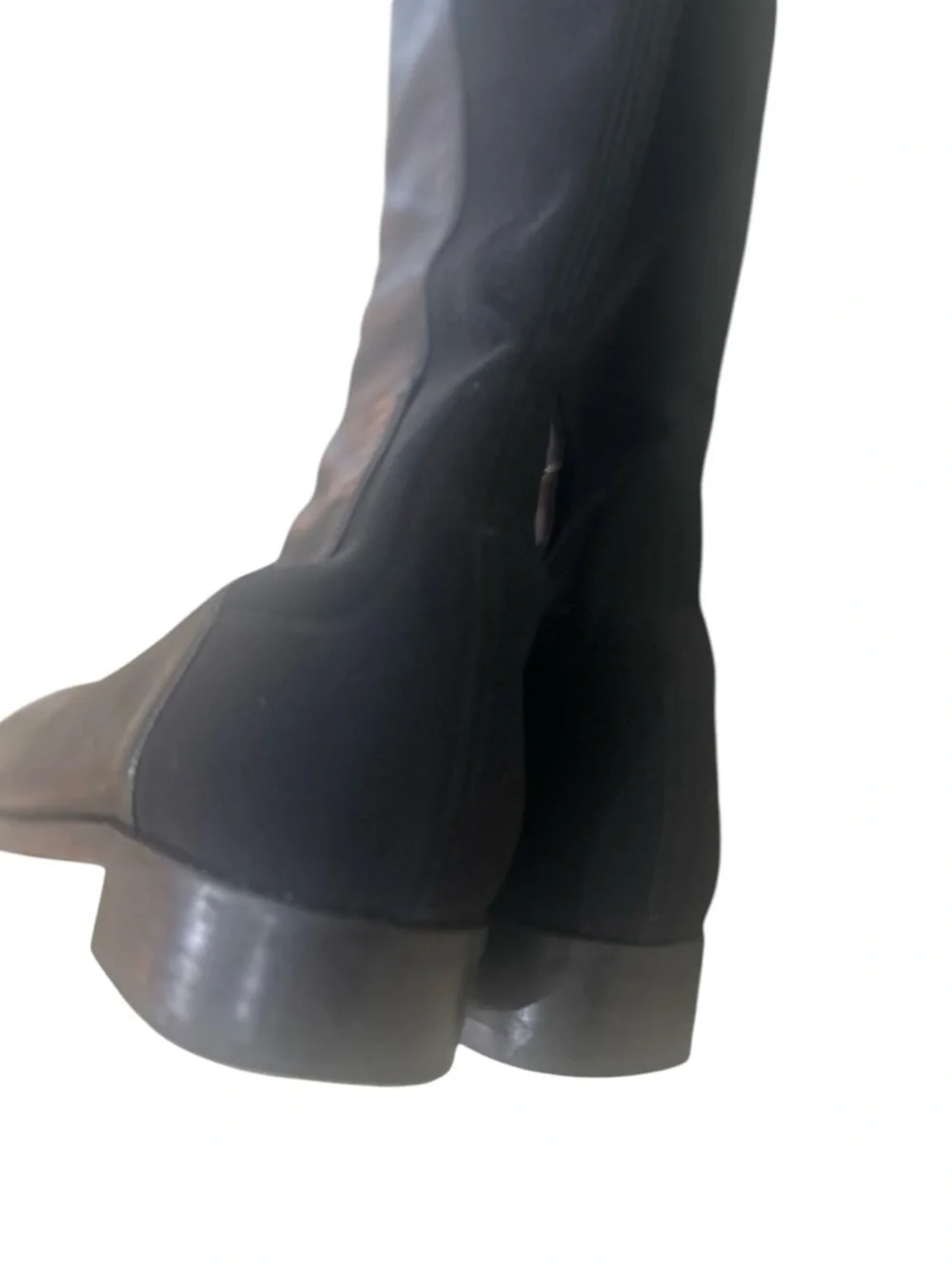 Stuart Weitzman Black Over-the-Knee Leather & stretch Boots size 6 5